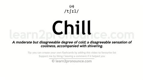 chill traduction|chill definition in french.